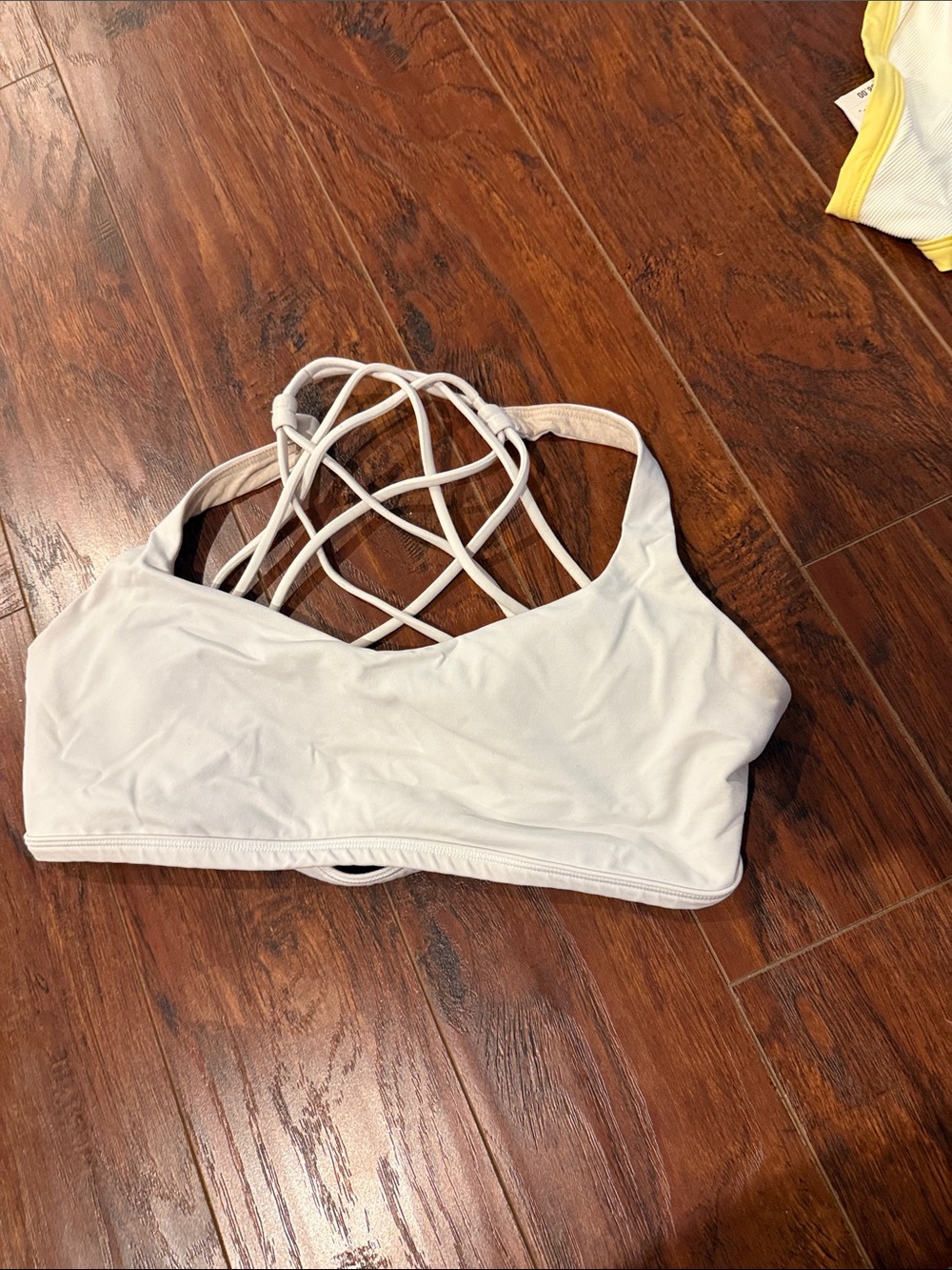 lululemon athletica White Strappy Sports Bra